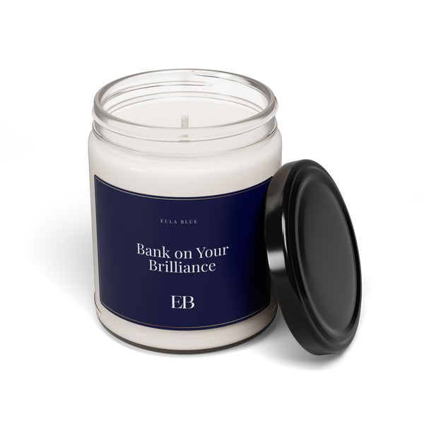 Bank on Your Brilliance – Motivational Soy Candle for Focus, Productivity & Gifting (9oz)
