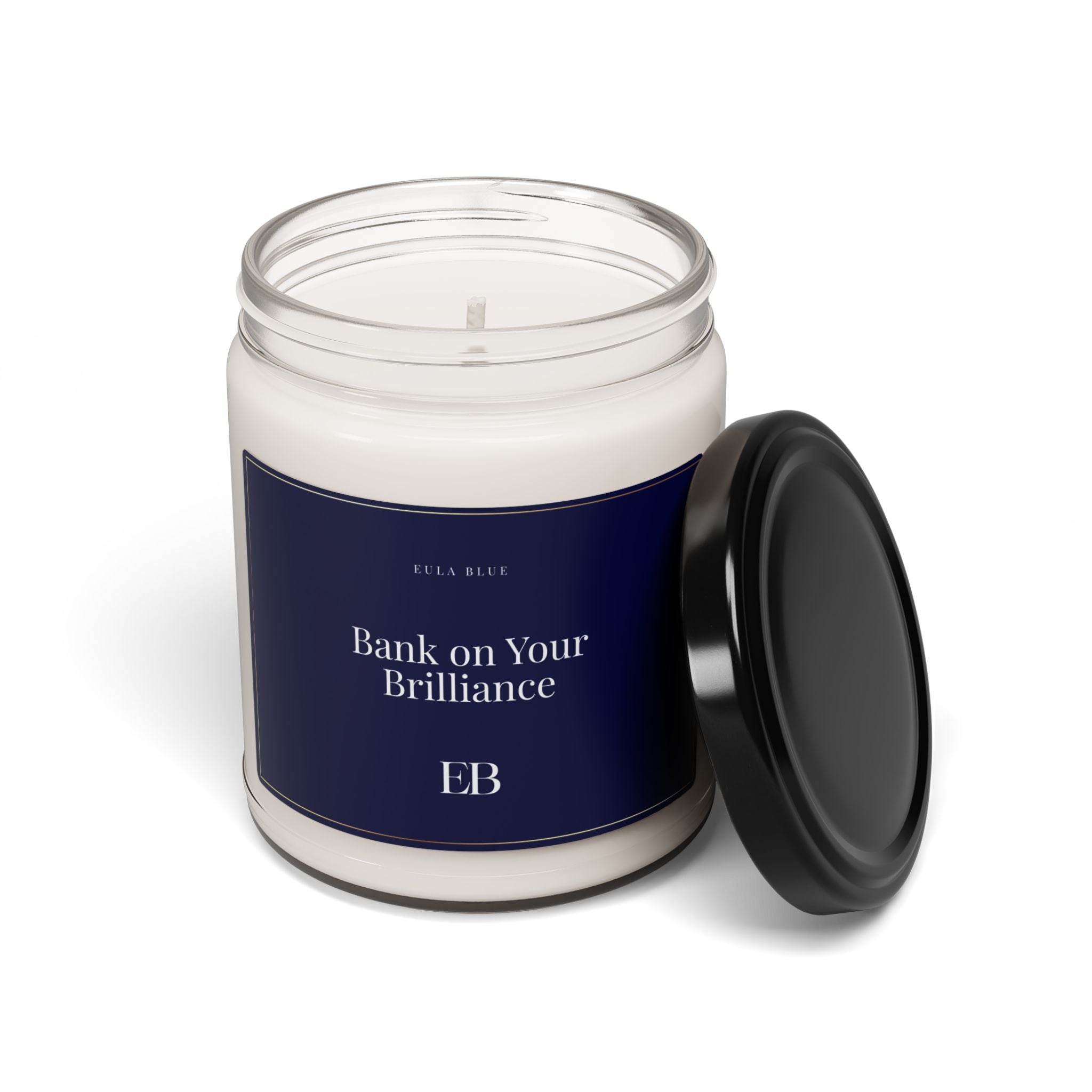 Bank on Your Brilliance – Motivational Soy Candle for Focus, Productivity & Gifting (9oz)
