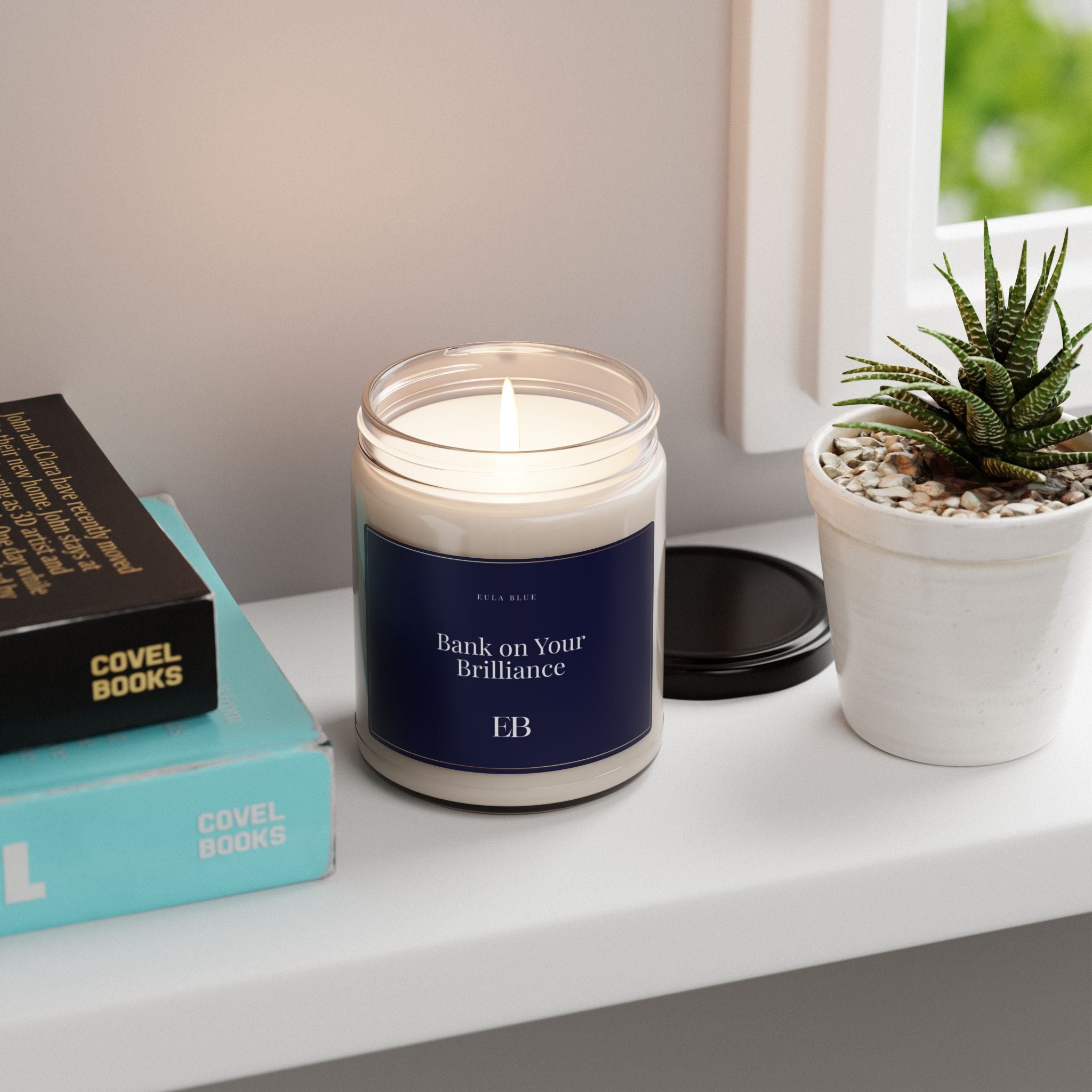 Bank on Your Brilliance – Motivational Soy Candle for Focus, Productivity & Gifting (9oz)