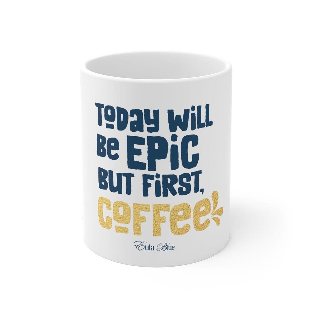 Uplifting Coffee Mug - Eula Blue